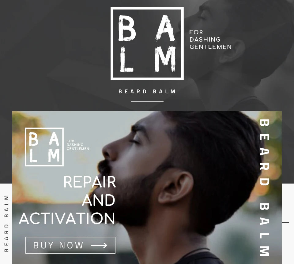 Original Lanthome Beard Balm Conditioner Oil for Growth Grooming Care Organic Moustache Treatment Moustache Wax For Men Hair