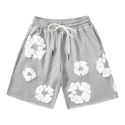 2025 Summer New American Flower Printed Men Women Board Shorts Quick Dry Beach Swiming Shorts Hip Hop Short Pants Beach Clothes