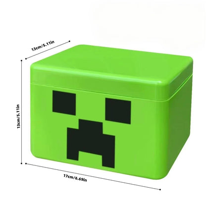 Magnetic Building Block Toy Storage Box Set with Figurines (Kids DIY Assembly Blocks)