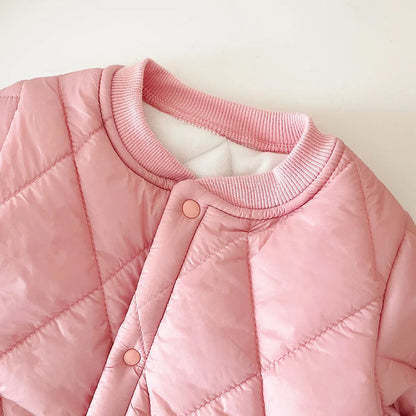 Sanlutoz Fashion Long Sleeve Baby Rompers Thicken Fleece Warm Winter Infants Clothing