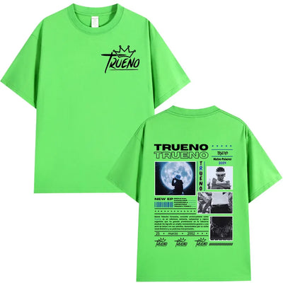 Rapper Trueno Album Tour Merch T-shirt Men Women Clothes Fashion Short Sleeve Tee Shirt Streetwear Cotton Loose T-shirts Unisex