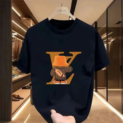 Hot Sale Men Women Casual T Shirt Designer Tees Print Short Sleeve Oversized Top Round Neck Men Women Cotton T-Shirts 71304