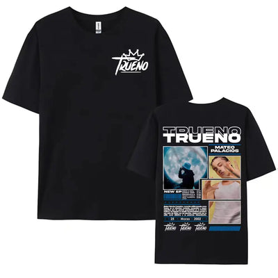Rapper Trueno Album Tour Merch T-shirt Men Women Clothes Fashion Short Sleeve Tee Shirt Streetwear Cotton Loose T-shirts Unisex