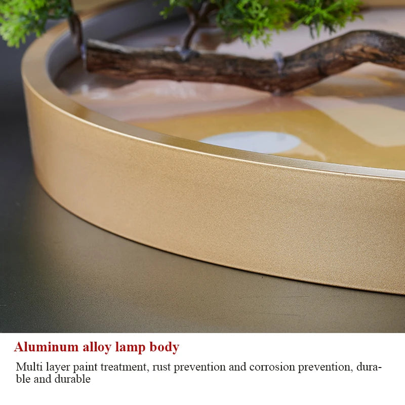 PLLY Modern Wall Picture Light Inside Creative Chinese Landscape Mural Sconces Lamp LED for Home Living Bedroom Study