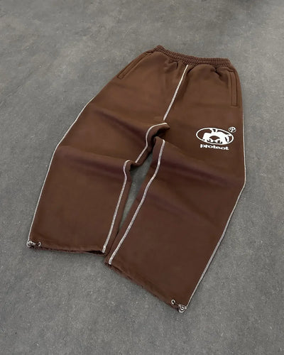 Trendy Two Piece Set Fashion Cartoon Embroidered Loose Sweatpants Men Clothing Y2K Harajuku Hip Hop Casual Quick Drying T shirt