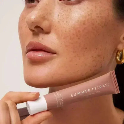 Summer Fridays Lip Balm Moisturizing Mirror Lip Gloss Lip Vanilla Pink Sugar Coffee Cake Smell Lipstick Transparent Oil Makeup