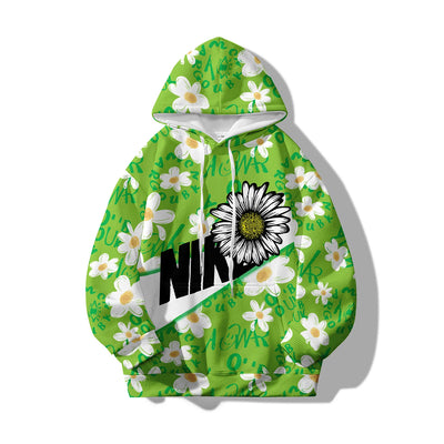 Spring and Autumn Hot selling New Cartoon Letter Graffiti 3D Digital Printing Fashion Youth Hoodie Men's and Women's Casual Top