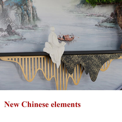PLLY Modern Wall Picture Light Inside Creative Chinese Landscape Mural Sconces Lamp LED for Home Living Bedroom Study