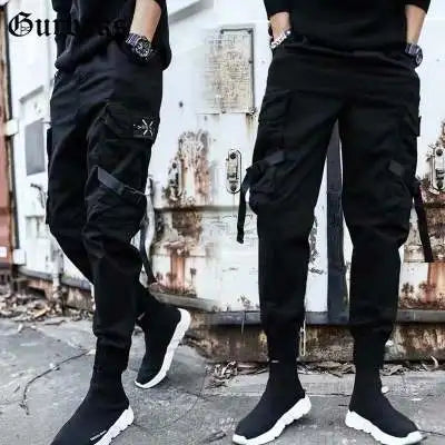 Multi Pocket Drawstring Cargo Pants, Men's Casual Cargo Pants For Summer Autumn Outdoor