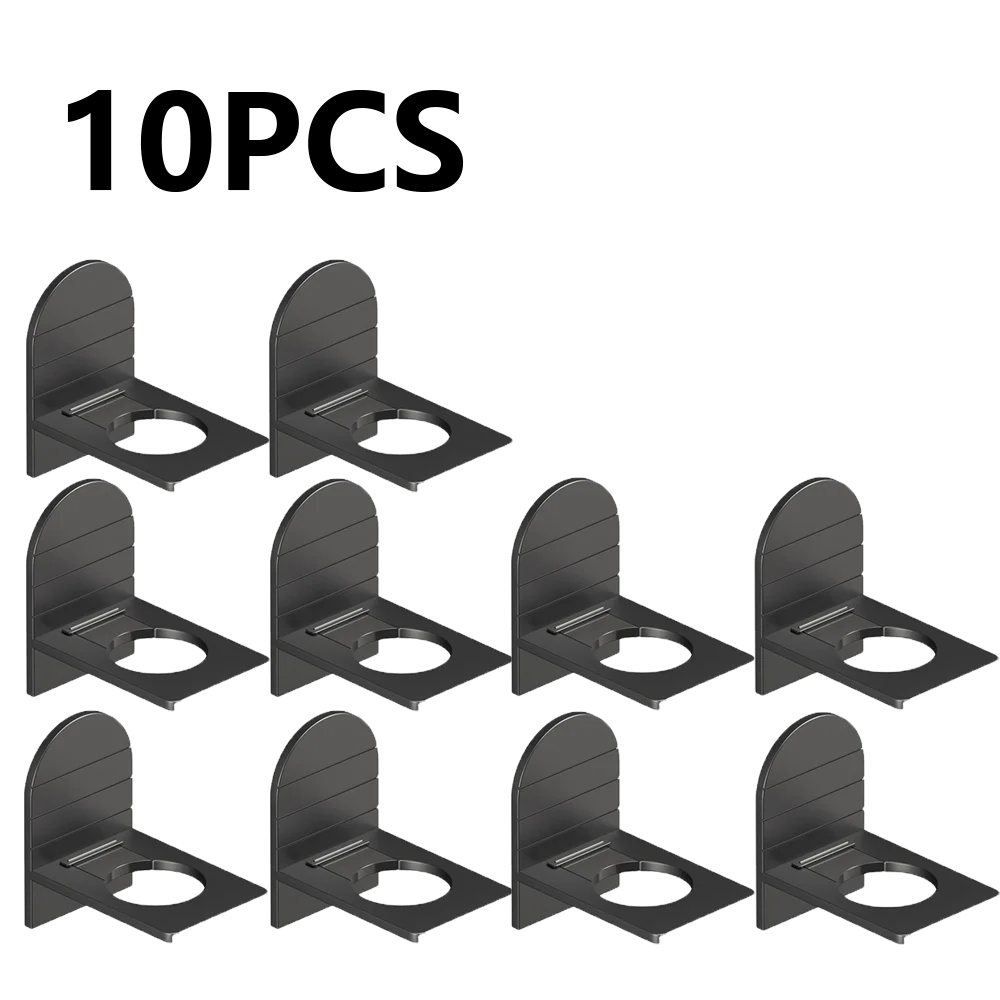 Metal Self-Adhesive Shampoo Bottle Shelf Free of Punch Shower Gel  Liquid Bottle Holder Bathroom Shelf Organizer Hook Shelves