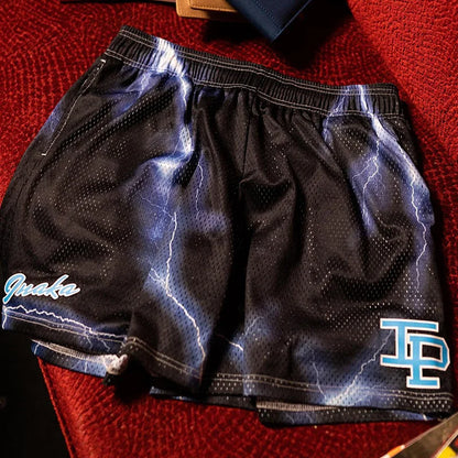 Mens Clothing IP Trend Casual Sports Shorts Gym Fitness Quick Dry Breathable Mesh Beach Basketball Jogger Short Pants Sweatpants