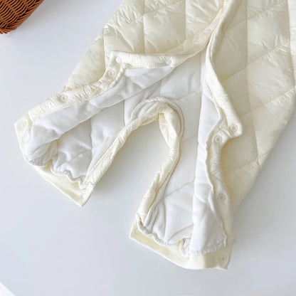 Sanlutoz Fashion Long Sleeve Baby Rompers Thicken Fleece Warm Winter Infants Clothing