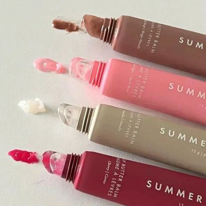 Summer Fridays Lip Balm Moisturizing Mirror Lip Gloss Lip Vanilla Pink Sugar Coffee Cake Smell Lipstick Transparent Oil Makeup