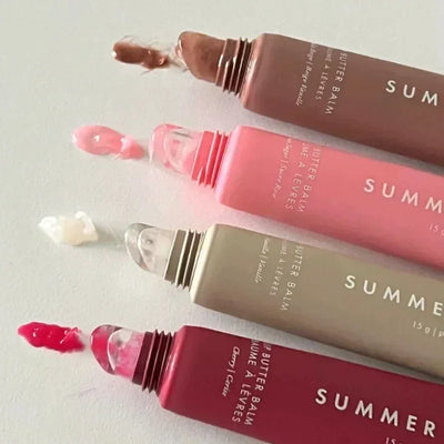Summer Fridays Lip Balm Moisturizing Mirror Lip Gloss Lip Vanilla Pink Sugar Coffee Cake Smell Lipstick Transparent Oil Makeup