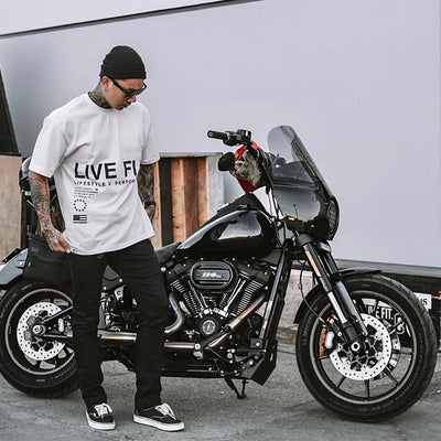 Men's Gym Summer Casual T-Shirt Fitness Running Short Sleeve Tee Tops Fashion Hip-hop Oversized Shirt Male Sweatshirt Clothing