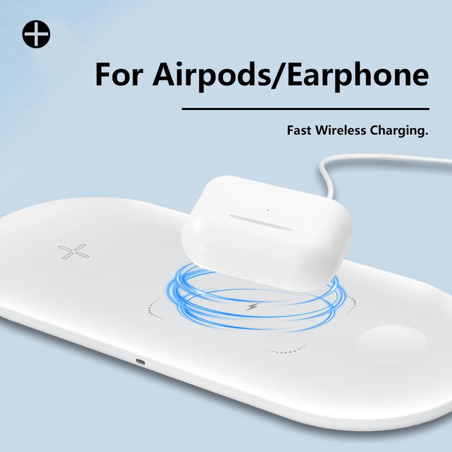 300W 3 In 1 Wireless Charger Stand Pad Super Fast Charging Dock Station for Apple Devices iPhone 16 15 14 13 iWatch 1-9 Airpods