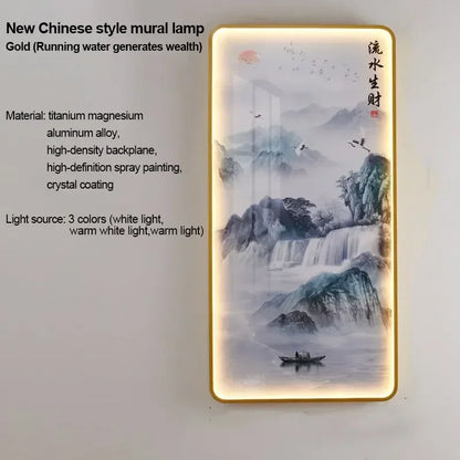 VIOLET Modern Picture Wall Light LED Chinese Creative Simple Mural Sconce Lamp For Home Living Room Study Corridor Decor