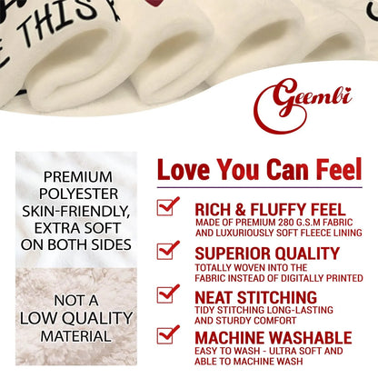 Gifts from Daughter Son for Mother's Day Birthday Mom Gifts Anniversary Unique Gifts for Mom Super Soft Flannel Throw Blankets