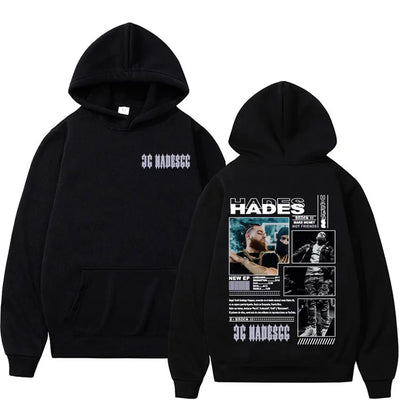 Autumn/winter Rapper Hades 66 Makes Money Not Friends Album Cover Pullover Hoodie Male Hip Hop Street Cotton Hoodie Sweatshirt.