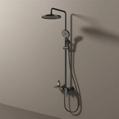 Golden Shower Set Bathroom Multi Function Spout Mixer With Shower Hand Hotel Apartment Bathtub Booster Shower Systems Set