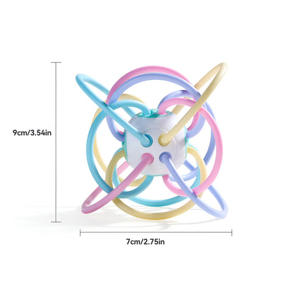 Manhattan square golfer grips teether grinding ball educational toy ball