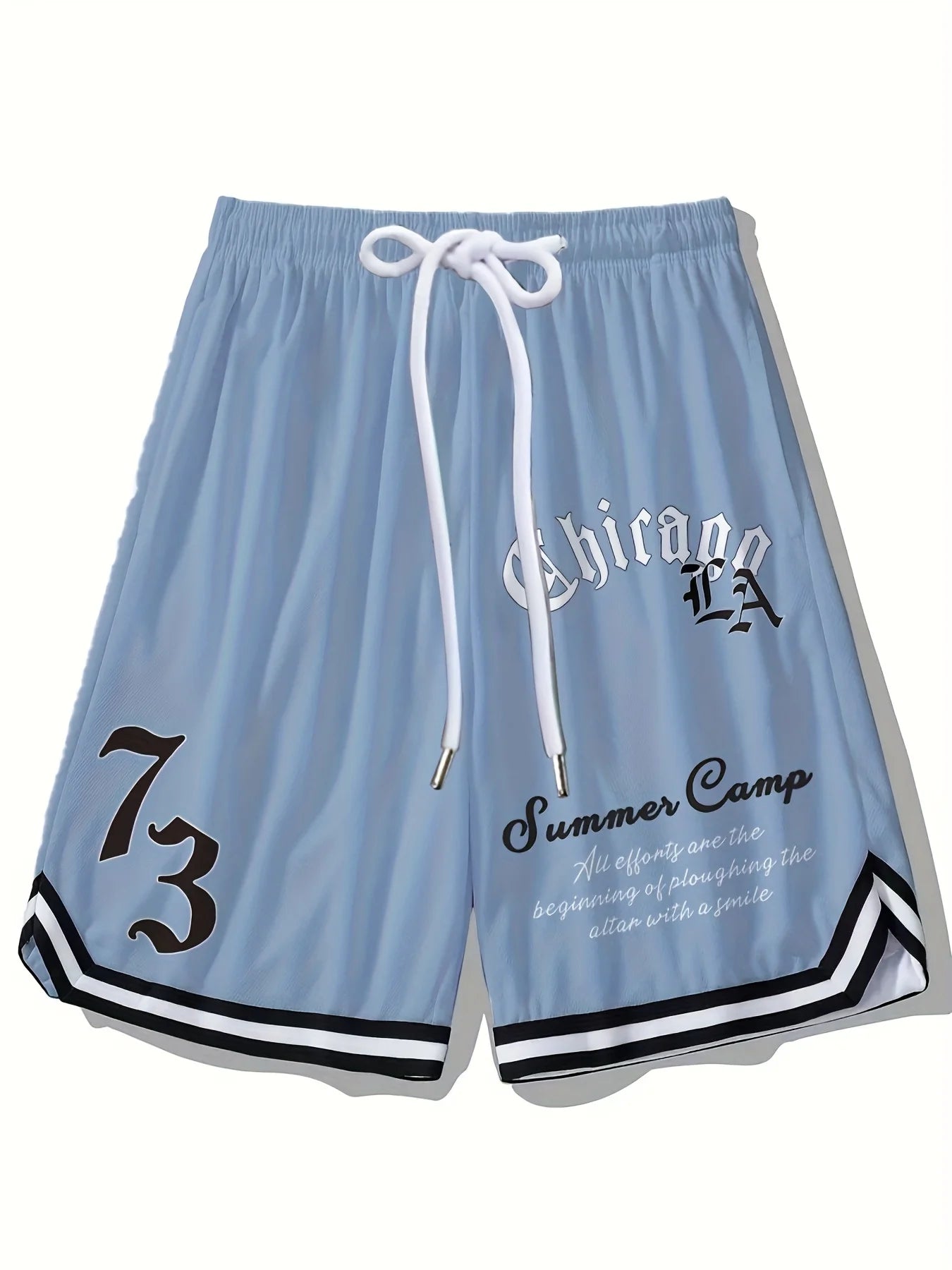 2025 Summer new men's shorts 3D printed basketball shorts casual sports and outdoor shorts