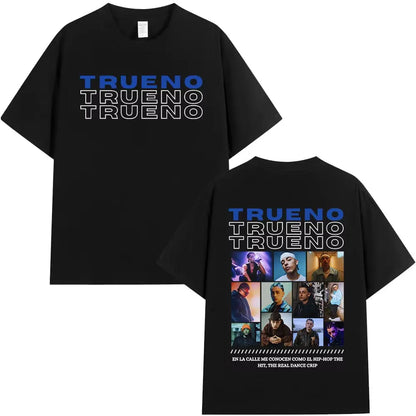 Rapper Trueno Album Tour Merch T-shirt Men Women Clothes Fashion Short Sleeve Tee Shirt Streetwear Cotton Loose T-shirts Unisex