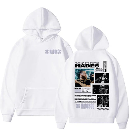 Autumn/winter Rapper Hades 66 Makes Money Not Friends Album Cover Pullover Hoodie Male Hip Hop Street Cotton Hoodie Sweatshirt.