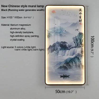 VIOLET Modern Picture Wall Light LED Chinese Creative Simple Mural Sconce Lamp For Home Living Room Study Corridor Decor