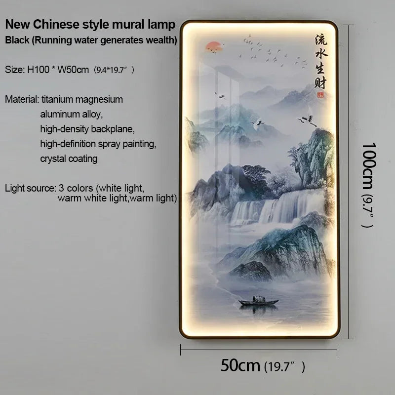 VIOLET Modern Picture Wall Light LED Chinese Creative Simple Mural Sconce Lamp For Home Living Room Study Corridor Decor