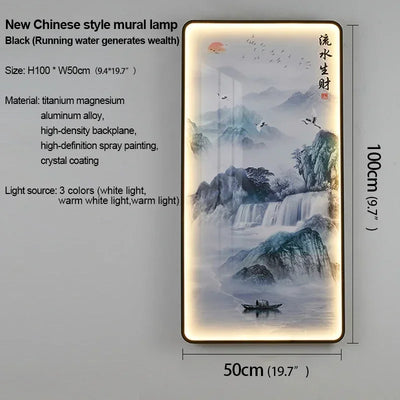 VIOLET Modern Picture Wall Light LED Chinese Creative Simple Mural Sconce Lamp For Home Living Room Study Corridor Decor