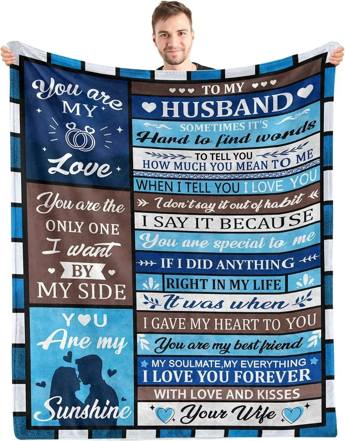 1PC Gift To Dad Thin Blanket for Father's day Anniversary Birthday Mother's Day for Mom Wife Sister Grandma Abuela Soft Throw