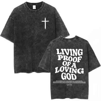 Salvation Jesus Paid It All Vintage Washed T Shirts Christian Bible Verse T-shirts Men Women Fashion Oversized Cotton Tshirts