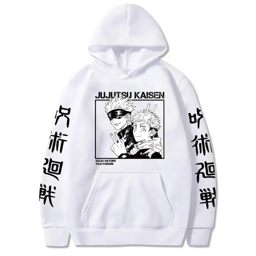 Japanese Anime Print Sweatshirts Jujutsu Kaisen Hoodie Harajuku Autumn Winter Streetwear Clothe Yuji Itadori Plus Size Hoodie