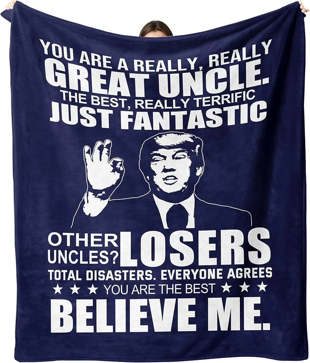 1PC Gift To Dad Thin Blanket for Father's day Anniversary Birthday Mother's Day for Mom Wife Sister Grandma Abuela Soft Throw