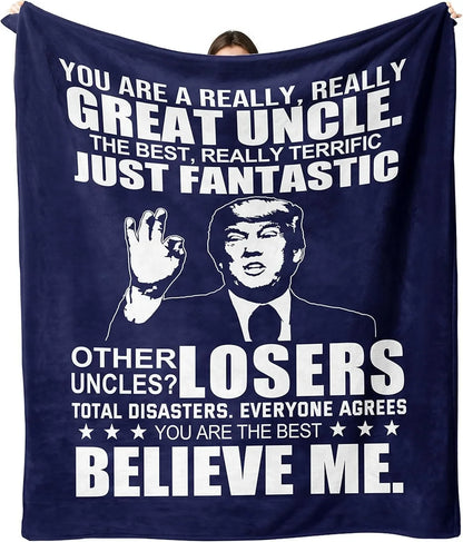 1PC Gift To Dad Thin Blanket for Father's day Anniversary Birthday Mother's Day for Mom Wife Sister Grandma Abuela Soft Throw