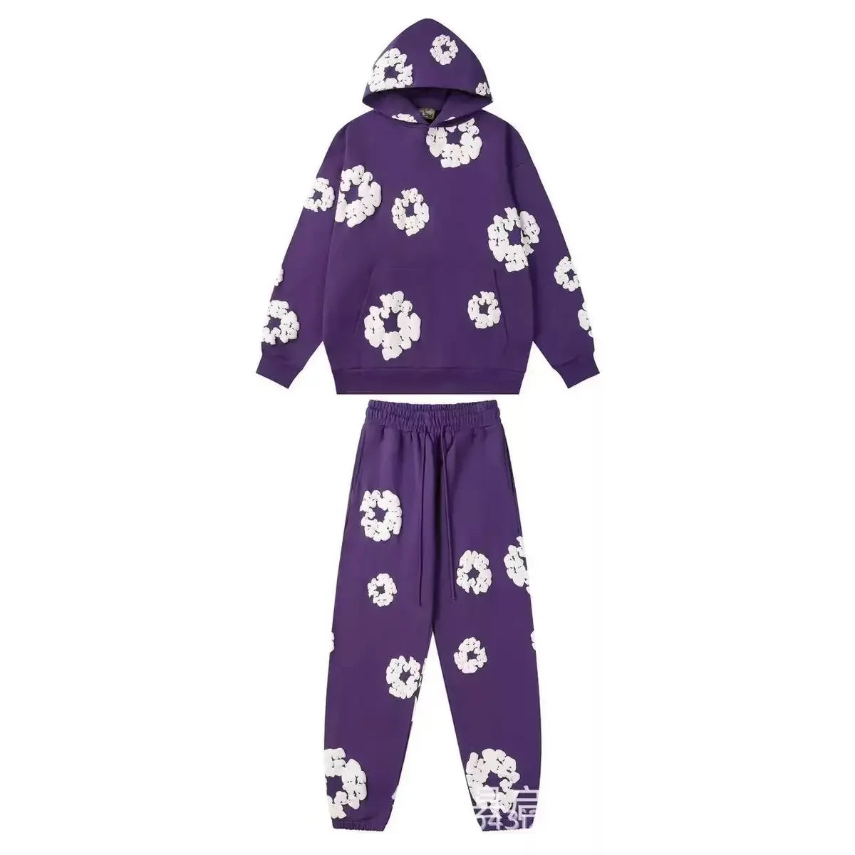 DENIM TEARS Men's Fashionable Printed Hoodie Foam Cotton Sports Suit European American Style Hot Selling New Arrival