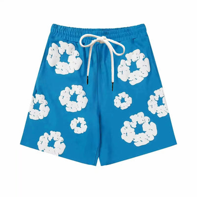 2025 Summer New American Flower Printed Men Women Board Shorts Quick Dry Beach Swiming Shorts Hip Hop Short Pants Beach Clothes