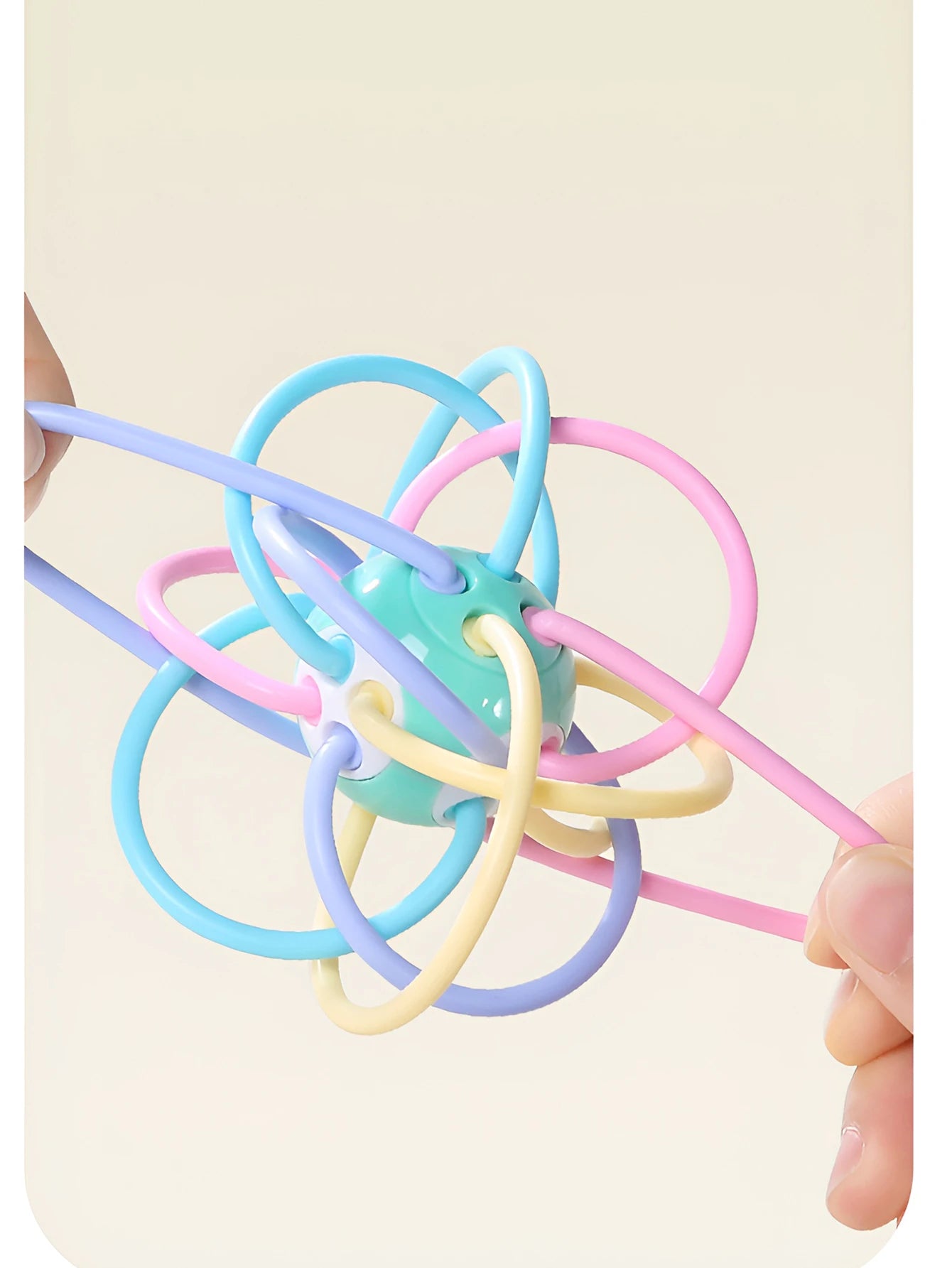 Manhattan square golfer grips teether grinding ball educational toy ball