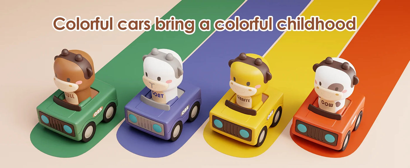 Children's Animal Toy Car Push-Along Vehicle Fun And Interactive Playtime Essential for Kids Intellectual Development Gift