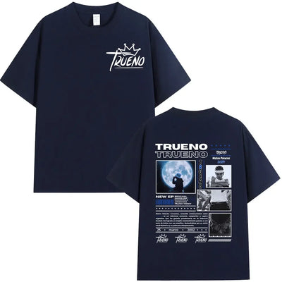 Rapper Trueno Album Tour Merch T-shirt Men Women Clothes Fashion Short Sleeve Tee Shirt Streetwear Cotton Loose T-shirts Unisex