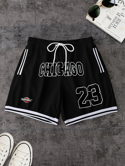 The 2025 summer new pattern 3D letter printed men's shorts are casual, fashionable, soft, comfortable and lightweight