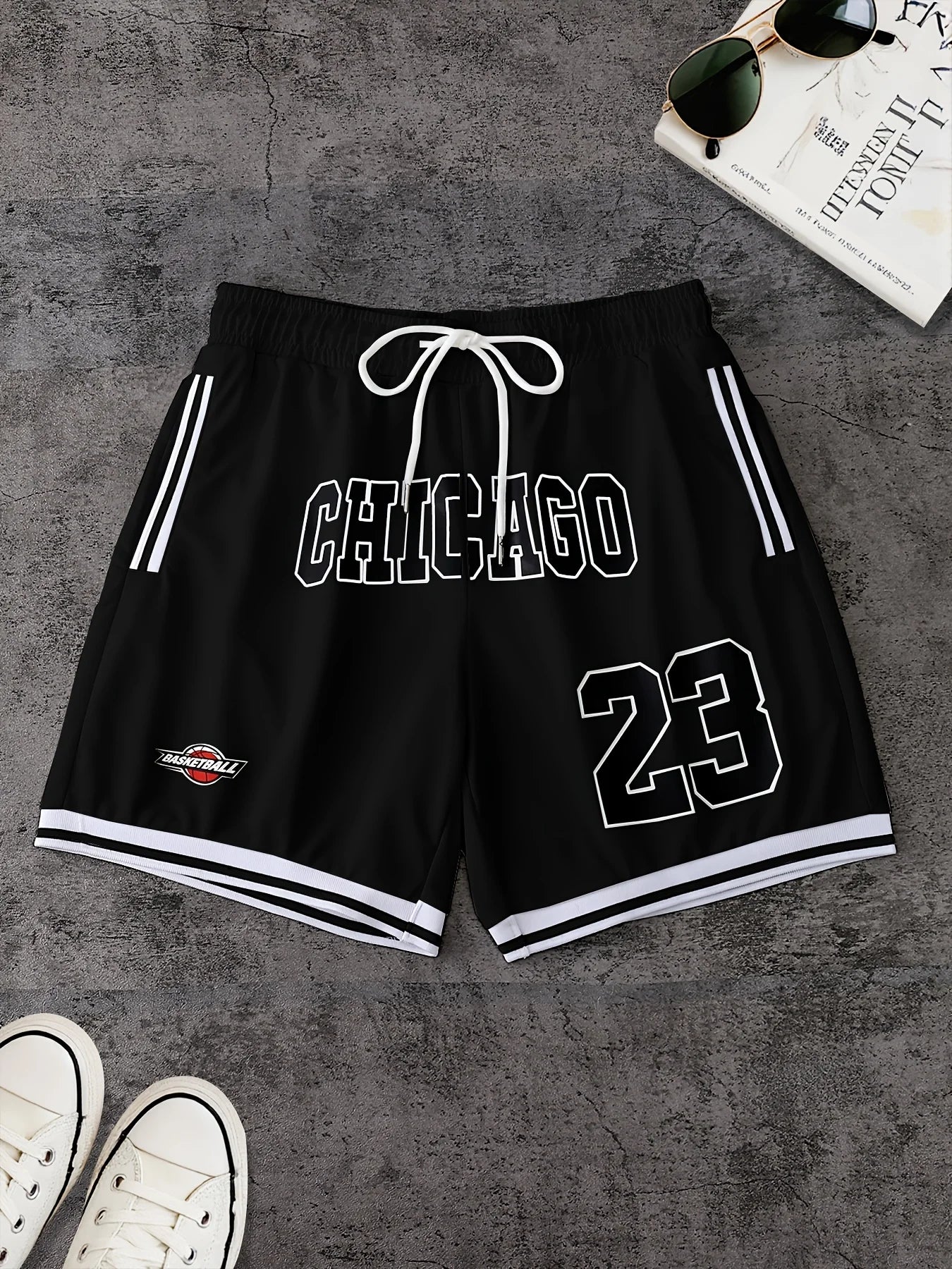 The 2025 summer new pattern 3D letter printed men's shorts are casual, fashionable, soft, comfortable and lightweight