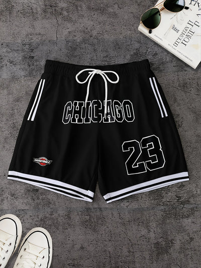 The 2025 summer new pattern 3D letter printed men's shorts are casual, fashionable, soft, comfortable and lightweight
