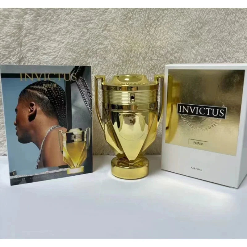 Men's Perfume 100ML 3.4FL.OZ  Woody Aquatic Notes Fresh Ocean Fragrance Spray Parfum Warrior Trophy Perfume Long-lasting Male