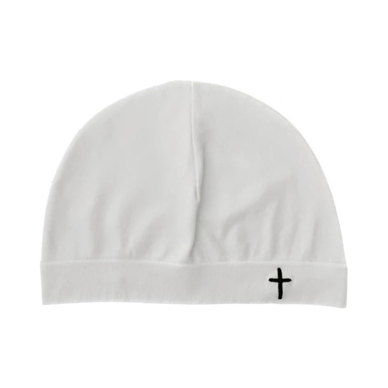 Cross Embroidered Knitted Skull Hat for Autumn and Winter Warmth Cover, Single layer Nylon Hat for Party
