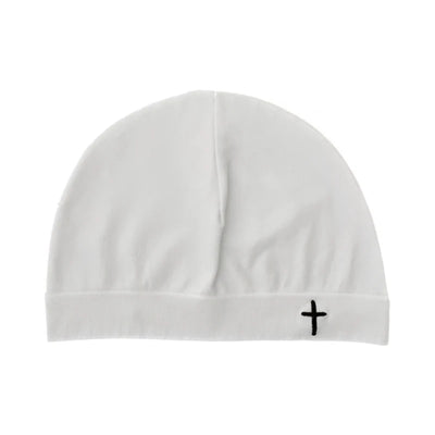 Cross Embroidered Knitted Skull Hat for Autumn and Winter Warmth Cover, Single layer Nylon Hat for Party