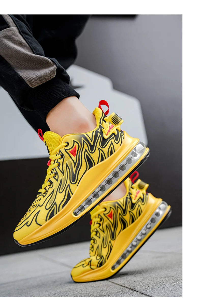 Luxury Men's Sneakers Casual Breathable Trainer Race Fashion Loafers Running Shoes for Male Tenis