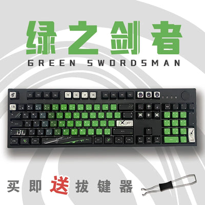 Yuki  Anime Pudding Keycap 120Keys Transparent PBT Thermal Sublimation ASA Profile Keycaps for Mechanical Keyboard Accessories