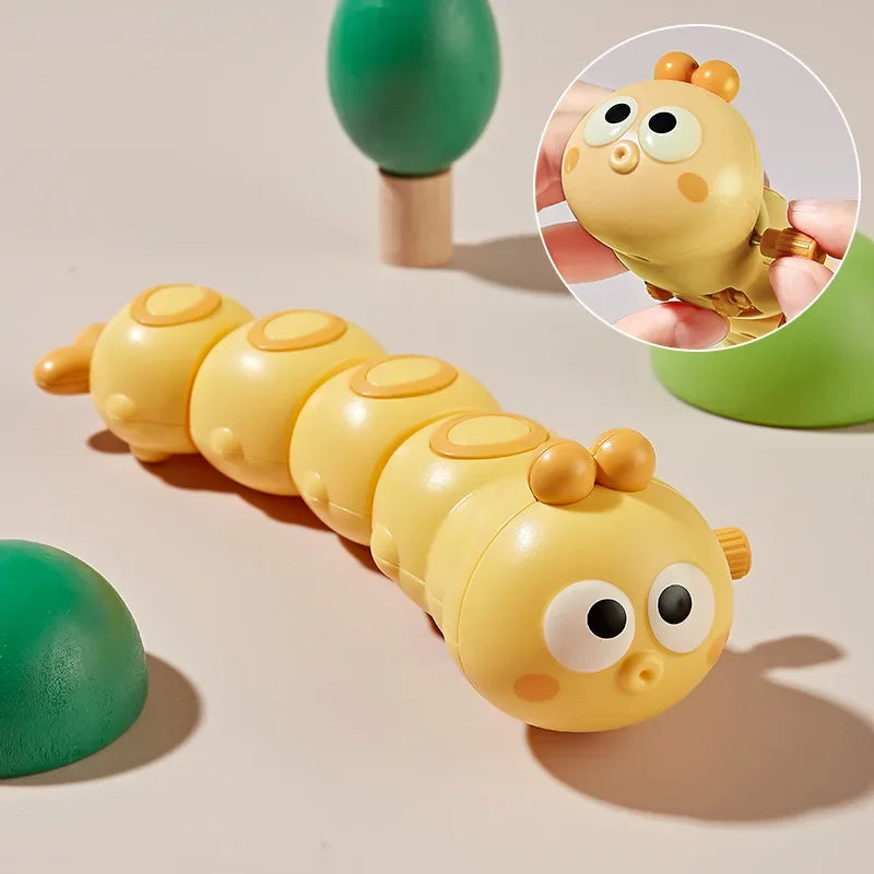 Cartoon Clockwork Caterpillar Crawling Toys Parent Child Interactive Cute Animal Baby Wind Up Toy for Kids Funny Gift